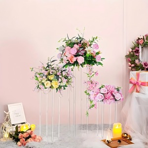 Support à fleurs moderne en acrylique transparent de haute qualité, forme rectangulaire, <span class=keywords><strong>vase</strong></span> décoratif, centre de table pour mariage, 20/25/30/40/60/<span class=keywords><strong>80</strong></span> <span class=keywords><strong>cm</strong></span> - Product Image 2