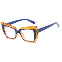 Nuevas Gafas de Moda Tr90 para Mujer, Gafas con Logotipo Personalizado, Montura Grande Vintage de Ojo de Gato
