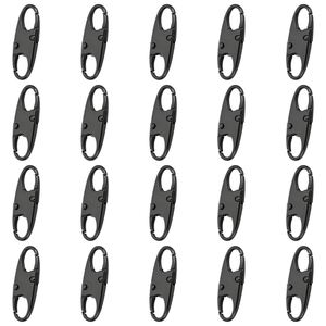 Anti-Theft Zinc Zipper Clips 20-Pack <b>Metal</b> Locks for Luggage Backpack <b>Suitcase</b> Black - Product Image 1