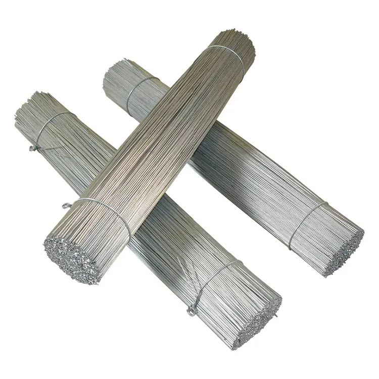 PVC coated straight cut steel wire 0.7-4.0mm zinc coated galvanized steel iron wire cut straight loop tie wire