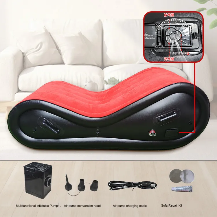 Modern Foldable Inflatable Sofa – Multi-Function Lazy Lounge Chair for Outdoor, Bedroom & Living Room - View 3