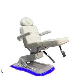 Electric Adjustable Modern <b>Foldable</b> Salon Bed Massage Table with <b>Trolley</b> for Gym Hotel Living Room Use - Product Image 1