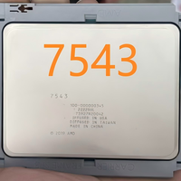 Processeur AMD 7543 pour serveur, 32 cœurs, 64 threads, 2,8 GHz, Zen 3 Milan SP3, 256 Mo de cache L3, 225 W