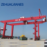 Grue portique sur rail de 50 tonnes de haute qualité, grue à conteneurs RMG, vente directe du fabricant pour port et espace industriel