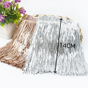 Meetee RC402 14cm DIY Handmade Dance Performance Clothing Bags Sewing Accessories 6 Colors <strong>Sequins</strong> Tassel Trim <strong>Ribbon</strong> Fringe - Product Image 2