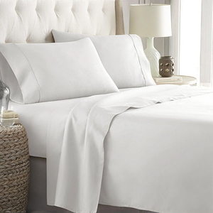 OEM all'ingrosso tessuto di cotone 100% personalizzato Hotel biancheria da letto bianco federa alla rinfusa <span class=keywords><strong>Queen</strong></span> <span class=keywords><strong>Size</strong></span> biancheria da letto Set - Product Image 2