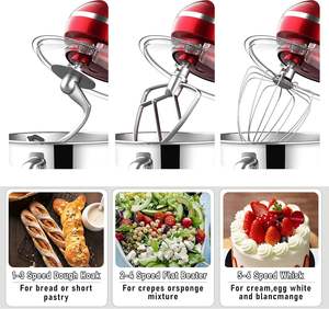 Batidora amasadora de acero inoxidable para panadería y cocina, procesador de masa y mezclador de alimentos con tazón para harina de pastel, venta al por mayor - Product Image 5