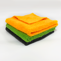 Toalla de Secado para Coche Tavelya de Microfibra Coral Súper Absorbente de Pelo Alto/Bajo Doble, Antiarañazos Profesional