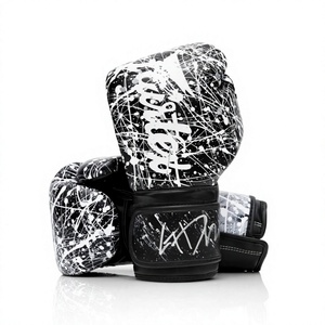 ถุงมือชกมวย FAIRTEX สีขาว ดำ เทา พิมพ์ลายดิจิตอล กันน้ำ ระบายความชื้น แบบเต็มนิ้ว ติดแถบเวลโคร ขายดี - Product Image 1