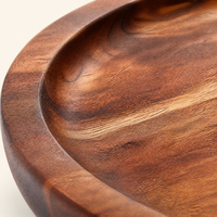 Sous-verres en bois d'acacia de 5 pouces, sous-verres ronds pour boissons, protection de table basse