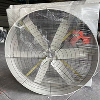 Ventilateur d'évacuation électrique en fibre de verre résistant à la corrosion, OEM pour les usines chimiques et les ateliers industriels acides