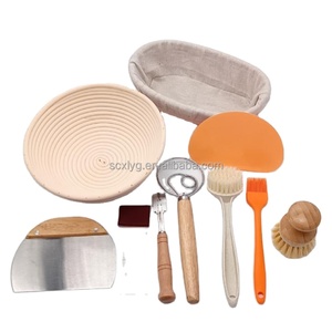 Customization Banneton Bread Proofing Basket 8 9 10 inch Indonesia Rattan Bowl Tool Kit Sourdough Basket Sets for Baking Baker