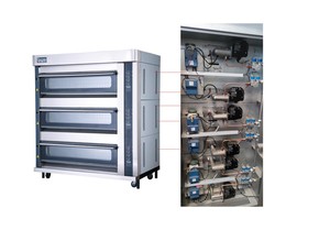 Horno de GAS para repostería, máquina para hornear con piedra y cubierta de vapor para pan - Product Image 6