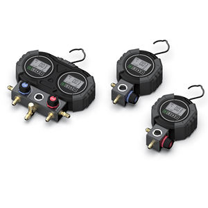 एचवीएसी एयर कंडीशनर डिजिटल कई गुना गेज डिजिटल रेफ्रिजरेटर दबाव गेज, 1.5 मीटर चार्जिंग नली के साथ - Product Image 5