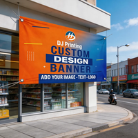 Bannière publicitaire en PVC enduit, durable, extérieure, aux couleurs vives, imperméable, pour boutique éphémère