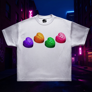 T-shirt Oversize Boxy con Grafica More Life Tabs, Stile Streetwear Y2K, Maglietta Meme - Product Image 3