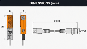 เซ็นเซอร์กระบอกสูบ IFM MK5312 แบบติดตั้งร่อง T 3 สาย PNP NO พร้อมสายเคเบิลยาว 2 เมตร - Product Image 5