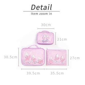 Vente chaude 3 pièces pliable voyage blanchisserie et vêtements sacs organisateur Kit de rangement pour voyage - Product Image 6