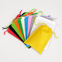 Sac de rangement anti-poussière non tissé personnalisé avec logo, pochette réutilisable à cordon pour voyage et accessoires, vente en gros