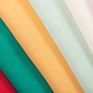 Factory priceof 50D Chiffon 100% RPET imitation silk skirt print 100% pure silk and georgette fabric vintage crepe white