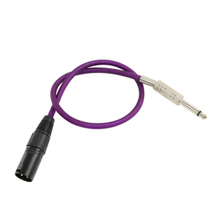 6.35 מ "מ מונו זכר עד 3 פינים xlr מיקרופון כבל 6.5 מיקרופון 6.35 שמע נקבה xlr כבל 6.35 מ" מ - Product Image 1