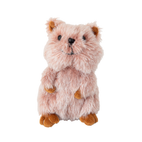 Llavero de peluche de quokka rosa Kawaii, suave, para bolso