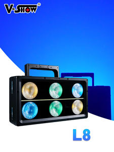 VSHOW L8 IP66 <span class=keywords><strong>Luna</strong></span> 6pcs 100W RGBWW 80pcs 4W CW Outdoor Blinder Light LED Wash Light Blinder light pour DJ <span class=keywords><strong>Club</strong></span> - Product Image 1