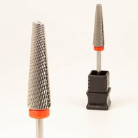 Super Storage 3/32\" Vente en gros Forets à ongles électriques de sécurité en carbure de tungstène, super longs 24mm coniques, 5 en 1, à coupe transversale