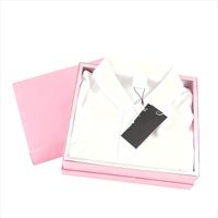 Boîte en papier recyclable de luxe personnalisée avec couvercle et base, 2 pièces, pour costume, chemise, robe, vêtements pour hommes