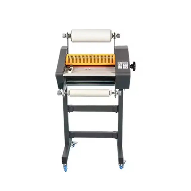 FM360 Machine de stratification à chaud et à froid pour film Bopp thermique double face réglable à vitesse de papier pour imprimerie
