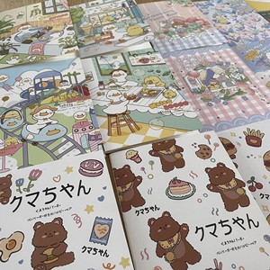 Carnet de notes A5 B5 imprimé relié cousu, style dessin animé rétro mignon, papeterie pour <span class=keywords><strong>étudiant</strong></span>s, prix, vente en gros - Product Image 6