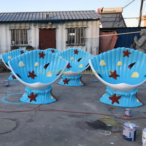 Statua a forma di sedia a fungo in resina e fibra di vetro, colorata, a grandezza naturale, fatta a mano in fabbrica, personalizzabile, per <span class=keywords><strong>arredo</strong></span> <span class=keywords><strong>giardino</strong></span> - Product Image 2