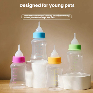 Biberon Portatile da 150ml per Cuccioli e Gattini Neonati, con Tettarella in Silicone, Antigoccia, Resistente al Calore, Leggero, per Animali di Piccola Taglia - Product Image 1