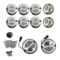 Nuevo Kit de Actualización LED de 10 Piezas, Luces Antiniebla, de Freno, Traseras y de Posición para Land Rover Defender 90 110, Intermitentes Delanteras y Traseras