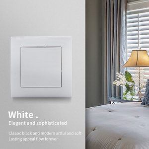 Estilo minimalista, buen precio, 10A, 250V, 1 vía, interruptor de luz de pared, interruptores de pared eléctricos resistentes a los arañazos para el hogar - Product Image 5