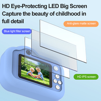 Kamera Digital Anak dengan Layar IPS 2.0-Inci Pelindung Mata, HD 720P, Tahan Air, Tahan Guncangan, Baterai Isi Ulang
