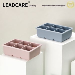 แม่พิมพ์น้ำแข็งซิลิโคนพร้อมฝาปิดแบบง่ายต่อการถอดกล่องน้ำแข็งแช่แข็งและไอศครีมในครัวเรือนสำหรับการจัดเก็บ - Product Image 2