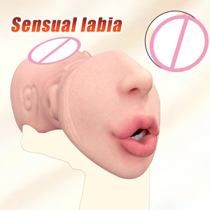 Masturbatore Maschile 2-in-1 - Vagina Tascabile con Bocca e Vagina Realistiche, Stimolatore 3D Testurizzato Giocattolo per Adulti per Uomini - Product Image 2