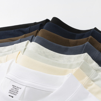 T-shirt personnalisé léger à col rond en coton 240 g/m² à manches courtes, respirant, décontracté pour l'été et le streetwear