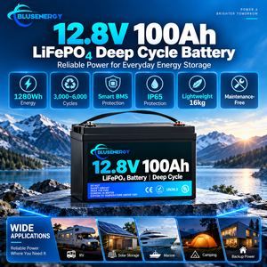Batterie marine LiFePO4 12V 120Ah pour utilisation sous-marine, cycle profond, stockage RV/solaire/UPS - 6000 cycles, 1536W max - Product Image 1