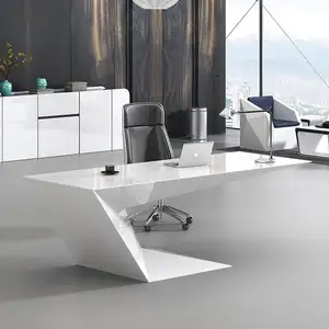 Schreibtisch Luxury Office Furniture Ceo Executive Office Desk Set White Office Table Escritorio De Oficina Commercial Furniture