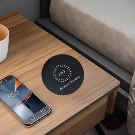 JEICI 20 Watt Fast Charging Embedded Wireless Charger ABS Material 2M Mini USB Cable for Office Desks Hotels Factories-Hidden