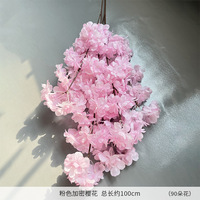 Fleurs de cerisier artificielles de haute qualité, couleur rose, branche de cerisier artificielle pour la décoration de mariage