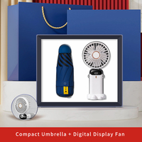ZMHQ 2027 Essentiels de voyage promotionnels : Parasol de poche anti-UV, Souffleur silencieux à piles, Coffret cadeau promotionnel