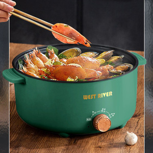 West River Electric Hot Pot 3-Level Temperature Control Non-Stick Cooking Pan For Home Dormitory Use - Product Image 2