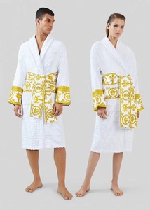 Accappatoio Versa di Lusso in <span class=keywords><strong>Cotone</strong></span> per Uomo e <span class=keywords><strong>Donna</strong></span>, con Elastico in Vita, per Estate e Inverno - Product Image 4