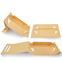 Logo personnalisé noir blanc pliable magnétique boîte fermeture emballage papier expédition chapeau pliable boîte paquet