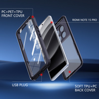 Étui de protection étanche IP68 pour Redmi Note 13 14 15 Pro 5G, protection complète sous l'eau, natation, plongée, anti-chute, anti-poussière