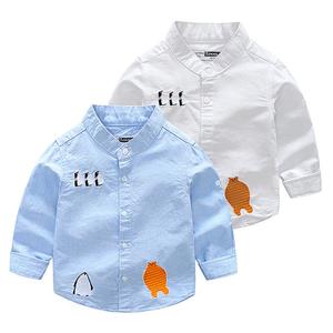 ร้านขายส่งออนไลน์ เสื้อเด็กผู้ชายลายการ์ตูนปัก ผ้าขนหนูสีพื้น แขนยาว ลายรถบรรทุก ย้อมสีแบบไทได - Product Image 1