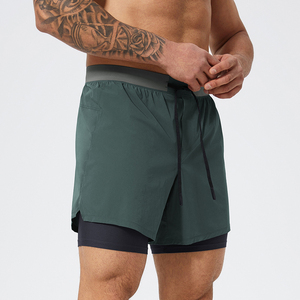 Professional Marathon Training Wear Breathable 4 Way Stretch <strong>Shorts</strong> Mesh <strong>Inside</strong> Quick Dry Elastic Waistband Compression <strong>Shorts</strong> - Product Image 3